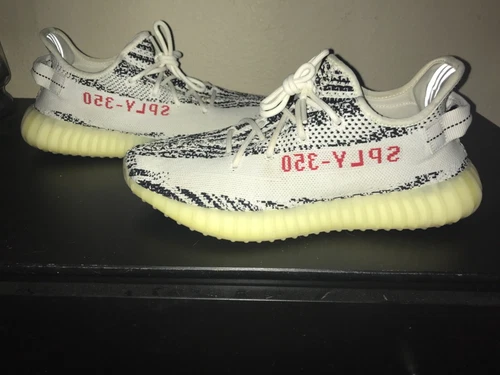 Used adidas Yeezy Boost 350 V2 Low Zebra - Size 10 - Lightly Worn