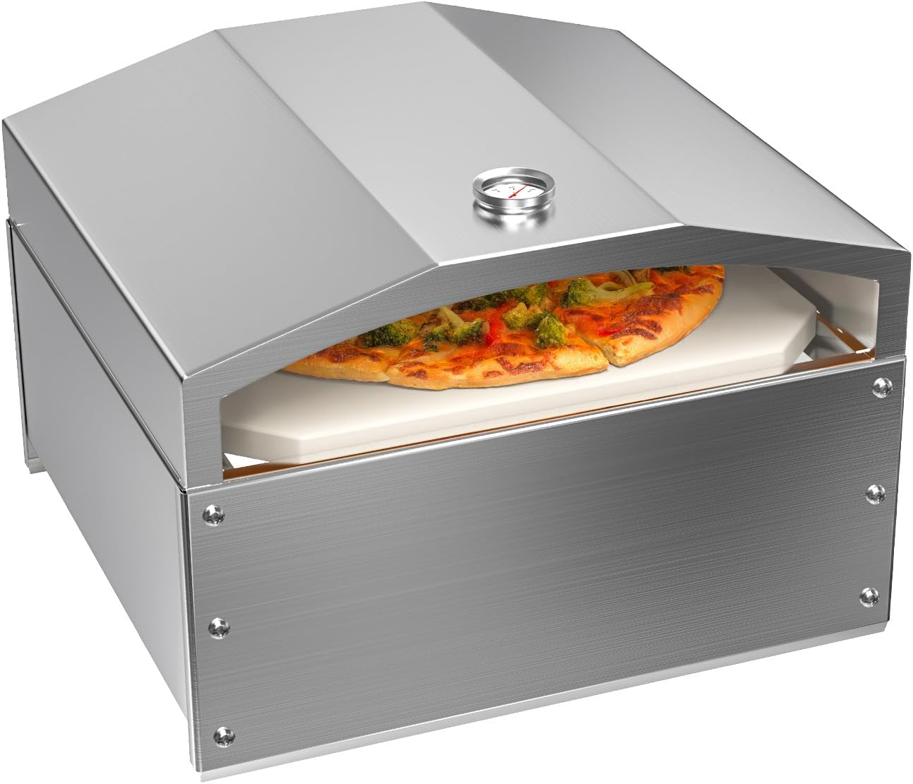 Wood Pellet Pizza Oven, Stainless Steel, Attachment, w/ Pit Boss,Camp Chef Grill