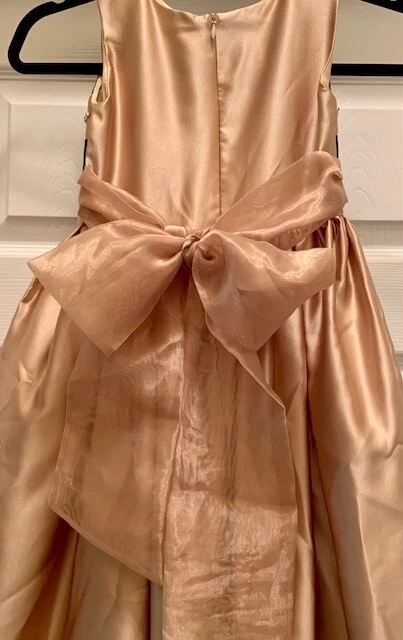 Vestido Joan Calabrese DORADO SATINADO OCASIÓN ESPECIAL Talla 5 Foto 4 de 4