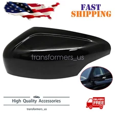 Fit for Volvo XC60 2010-2013 Black Driver Left Side Rearview Mirror Cap Cover