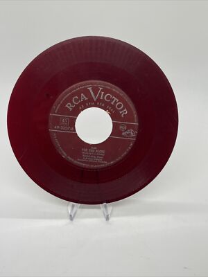 Mario Lanza Because For You Alone 45 RPM Record VG 49-3207