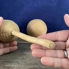 Coconut Maracas Haiti Souvenir Hand Carved Music Makers — photo 9