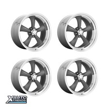 American Racing Vn215 Classic Torq Thrust Ii Mag Gray 18x8 5x114.3 00mm Set 4