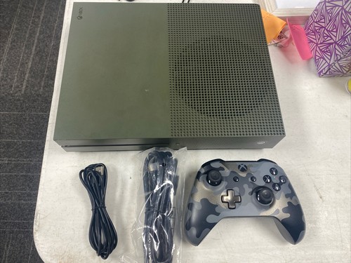 Microsoft Xbox One S 1TB Battlefield Military Green Special Edition ...