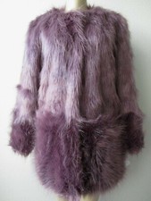 Wendy Williams Purple Faux Fur Long Sleeve Coat Size Xs - Nwt