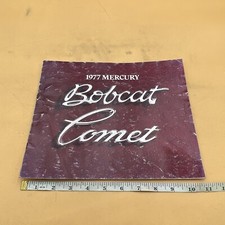 1977 Mercury Comet and Bobcat Original Car Sales Brochure Catalog