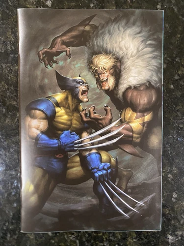 WOLVERINE #1 KENDRICK KUNKKA LIM VIRGIN LTD 1000 SABERTOOTH BATTLE COVER NM 🔥