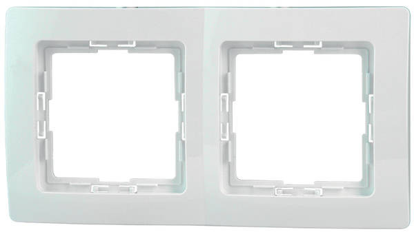 5 St. Kopp Rahmen Abdeckrahmen 2Fach HK05 Paris Arktisweiß Profi-Pack-image