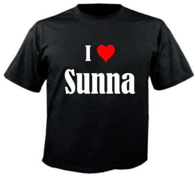 T-Shirt I Love Sunna für Damen Herren und Kinder versch. Farben