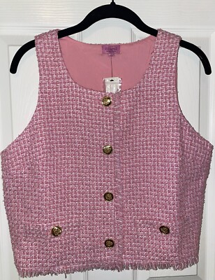 Francesca s Johanna Tweed Tank Top