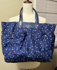 Marc by Marc Jacobs Eliza Blue Depths Nylon Shoulder Bag, Diaper Bag w/ COA