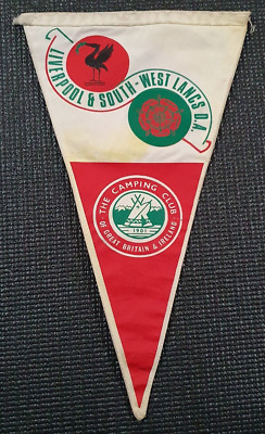 Camping club of Gt Britain & Ireland Liverpool & SW Lanc's D.A Pennant Flag
