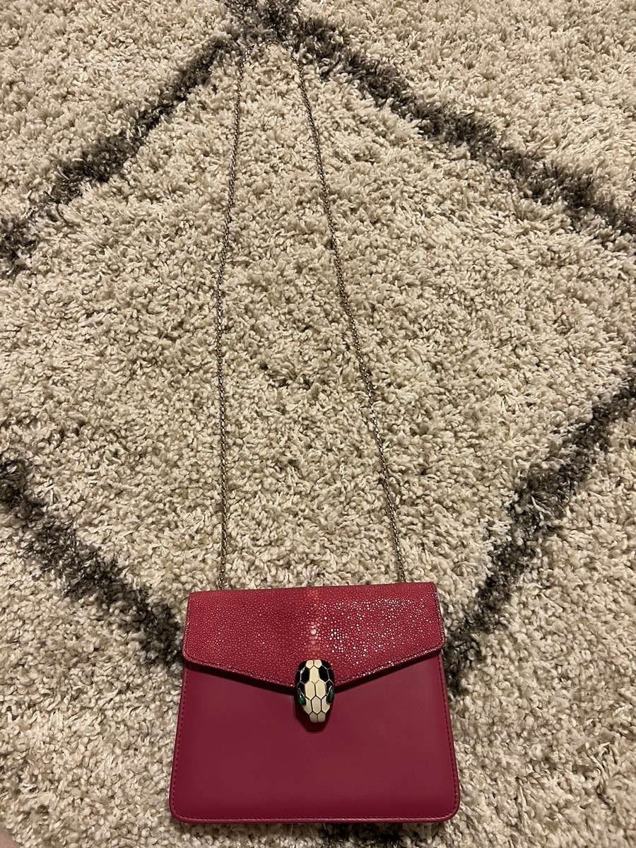LOUIS VUITTON - 専用 Bvlgari Small Galuchat Serpenti Flat Bag | eBay
