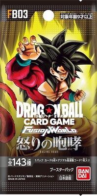 dragon ball super tcg fusion world raging roar booster box Dragon Ball Super Card Game Fusion World FB03 Raging Roar Booster Box TCG  JAPAN