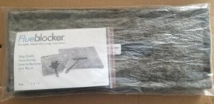 Rectangle FlueBlocker Chimney Draft Stopper, Wool Chimney Sheep