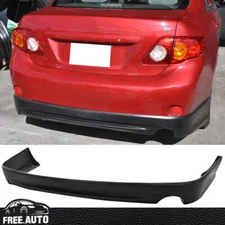 Fits 09 10 Toyota Corolla Sedan 4DR Rear Bumper Lip K-Style Diffuser Accessories