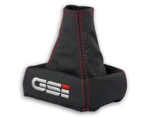 SCHALTMANSCHETTE FÜR OPEL ASTRA F VECTRA A SCHALTSACK STICKEREI GSi NAHT ROT