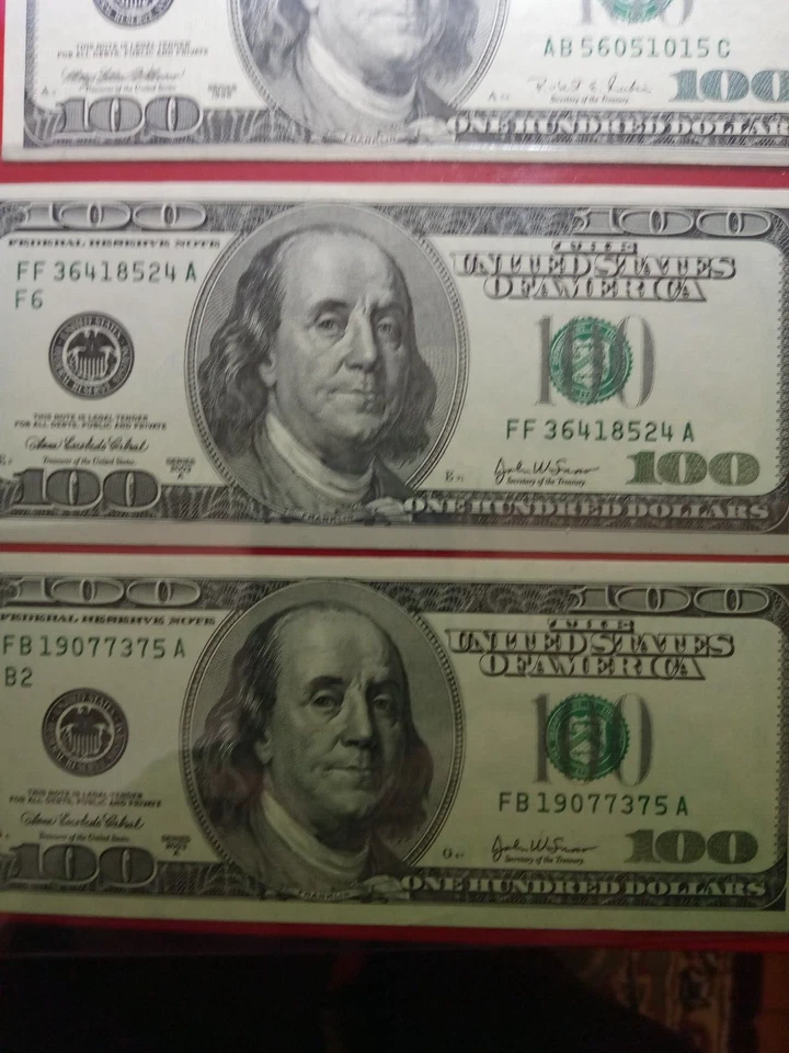 100 dollar bill us paper money - Image 3 of 4