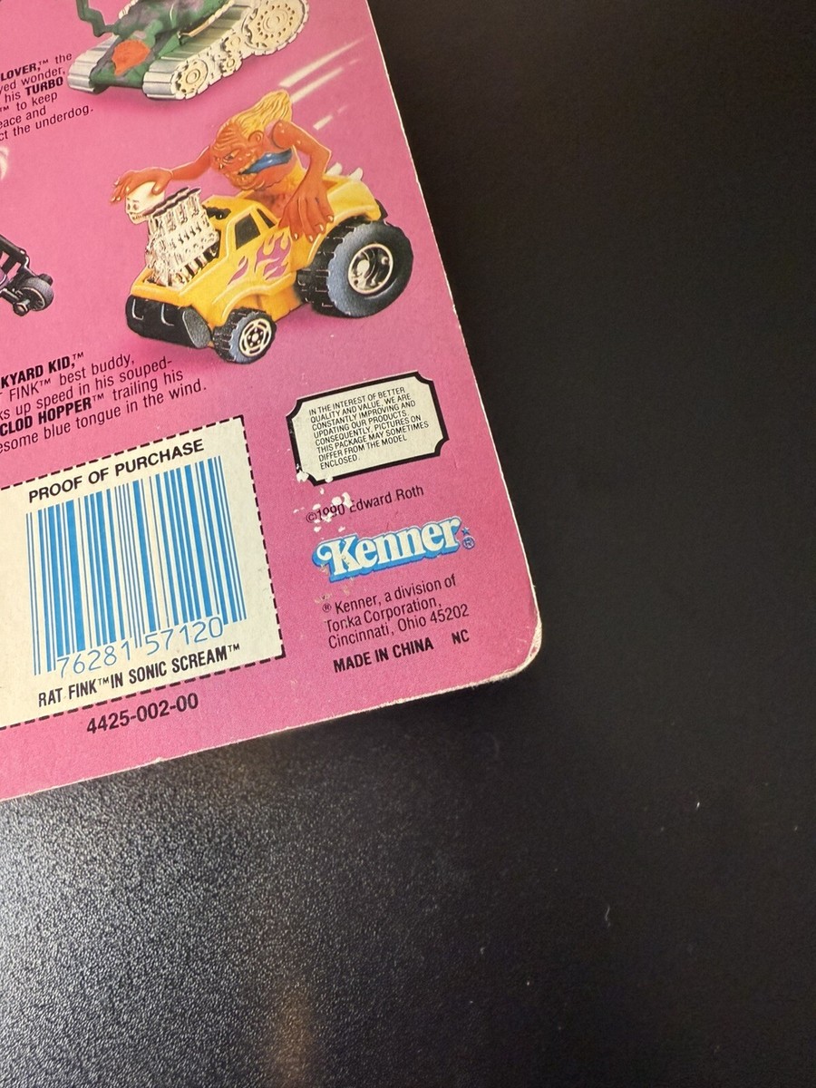 RAT FINK RAD RODS SONIC SCREAM 1990 vintage figure car sealed ED