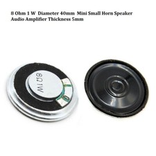 8 Ohm 1 W Diameter 40mm Mini Small Horn Speaker Audio Amplifier Thickness 5mm
