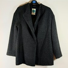 White Stuff Carpet Style Coat / Jacket, Weaver Grey, Lined, Pockets, Size 12