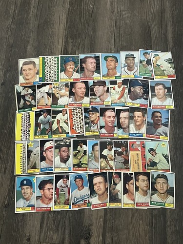 LOT (160) 1961 TOPPS AUTHENTIC VINTAGE BASEBALL CARDS GREAT MIX! - Picture 5 of 6