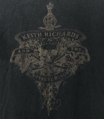 VINTAGE 80s KEITH RICHARD & THE X-PENSIVE WINOS ROCK TOUR T