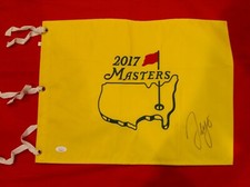 Sergio Garcia Golf Autographed Signed 2017 MASTERS Pin Flag Winner JSA