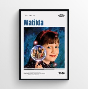 Roald Dahl's Matilda the Musical (2022) V4 Movie Poster Framed or