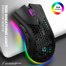Wireless Mouse Gaming Rechargeable Optical Mouse Cordless 7 Color LED Backlit PC 21