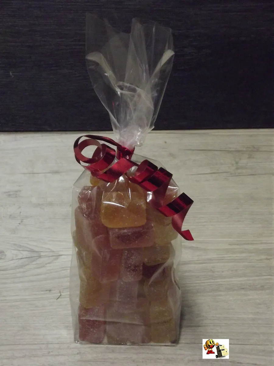 Lot 50 Sachets biscuit Transparent avec fond 120 x 270 mm (sachet bonbon  vide)