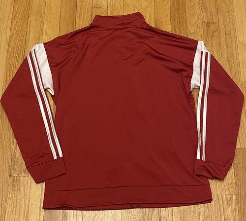Adidas Full Zip Jacket Red Youth L Large 14/16 - Picture 3 of 3