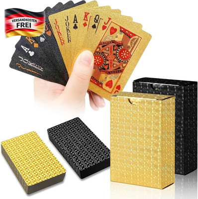 Wasserfeste Spielkarten Set 2 Decks für Poker Blackjack Reisen Outdoor