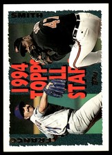 John Franco / Lee Smith 1995 Topps #394 MLB READ FREE SHIPPING AutographDen