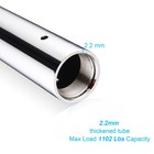 Yescom Static Spinning Dancing Pole Kit 9.25FT for Party Club Exercise, Silver — photo 9