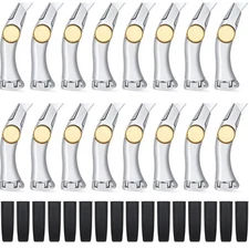 16 Pcs Silver Fixed Blade Roofing Knife Vinyl Drywall Knife with Replacement ...