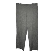 Alfred Dunner Dress Pants Womens Size 12 Gray Pockets Pull On Stretch Waist