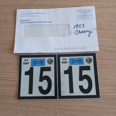 CA DMV Commercial Gross Vehicle Weight Number Sticker   15,000 lbs | Heavy-Duty