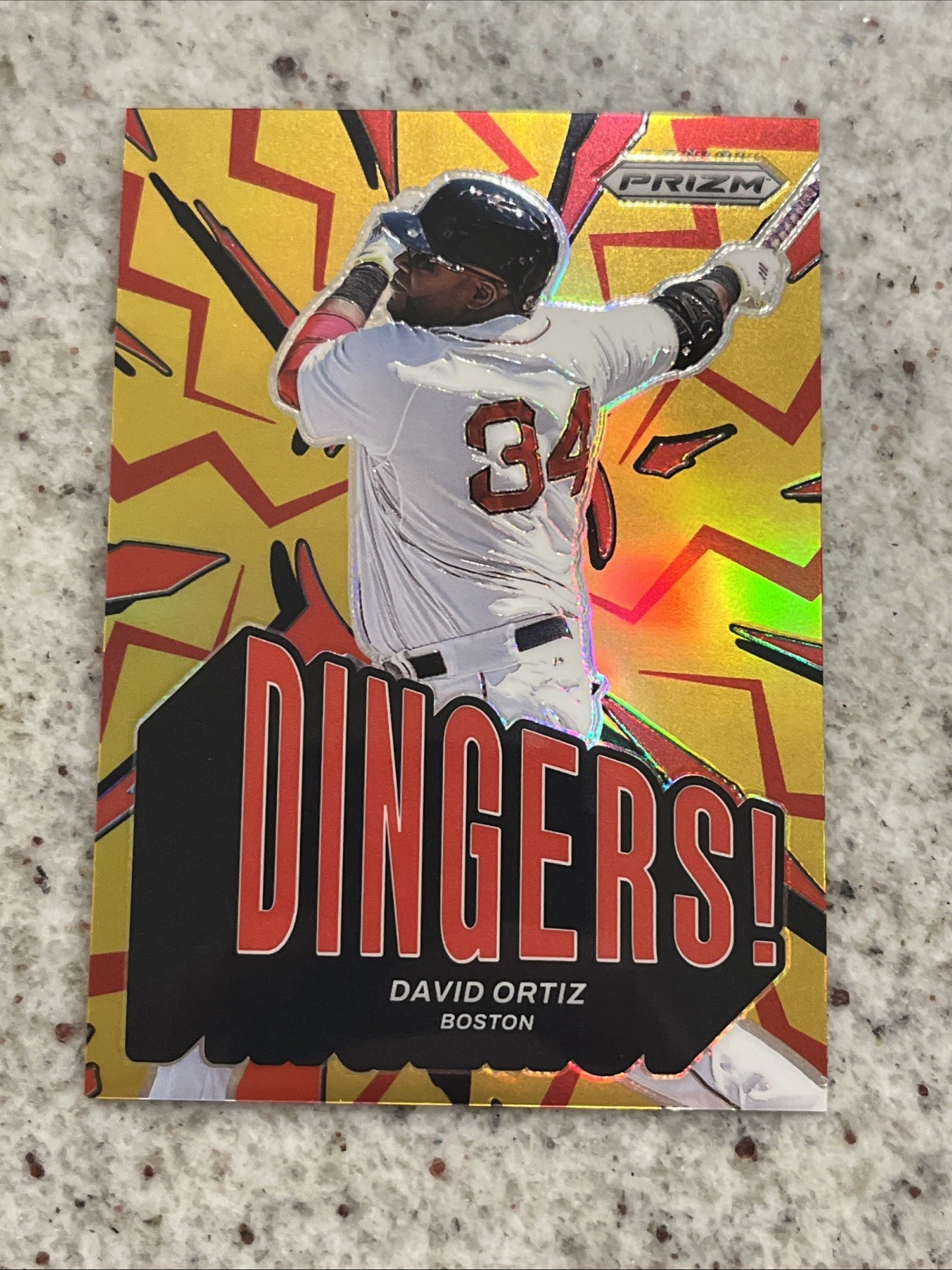 2025 Panini Prizm David Ortiz Red Dingers Refractor /199 Red Sox HOF Color Match