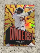 2025 Panini Prizm David Ortiz Red Dingers Refractor /199 Red Sox HOF Color Match