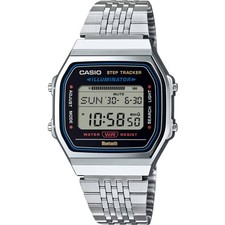 Casio ABL100WE-1A Digital Watch Bluetooth Step Tracker Stainless Steel Band