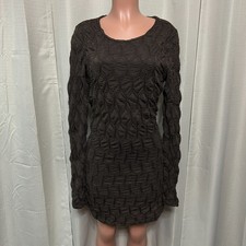 Free People Paulie Bodycon Mini Dress Women's Size M Hot Fudge Cut Out Back NWT