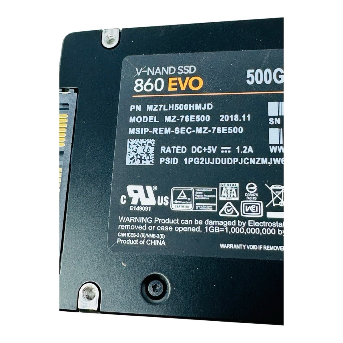 Samsung 860 EVO 500 GB 2.5