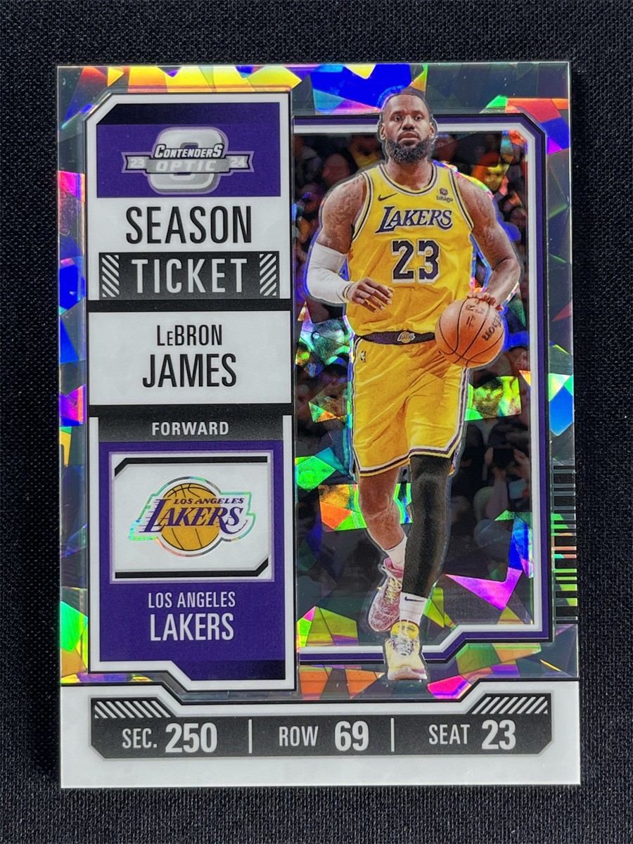 1/23 ≈1/1 ! 2023-24 Panini Contenders Optic LeBron James #90 Ice Season Ticket