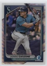 2024 Bowman Chrome Wave Refractor 1/100 Dominic Canzone #60 1k9t