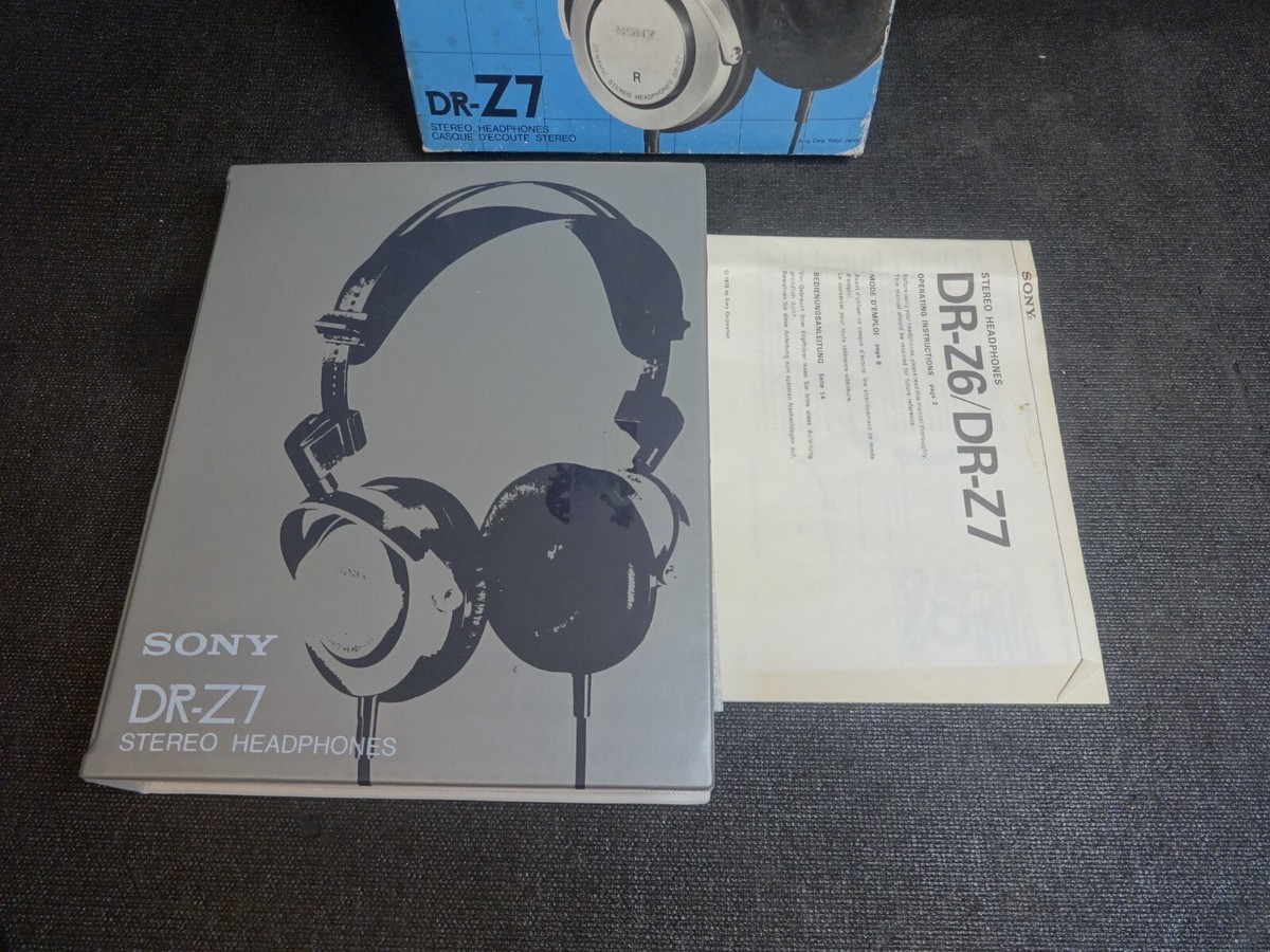BOX & Manual ONLY for Vintage Rare Sony DR-Z7 Stereo Headphones