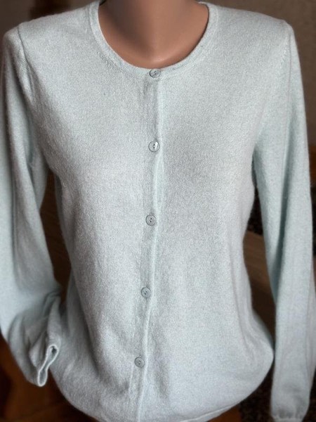 Women Gerry Weber Sweater Turquoise Cashmere 38 / #84ND