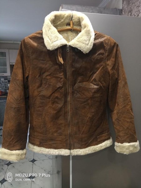 Women New Yorker Coat Brown Leather 36