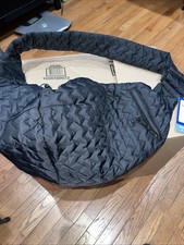 Top Paw Sling Pet Carrier Bag Black Quilted Packable Dog Cat Up To 12 lbs
