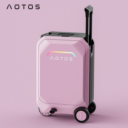 🧳20'' Smart Rideable Suitcase 31L Electric Luggage Scooter For Travel ^APP Pink at eBay